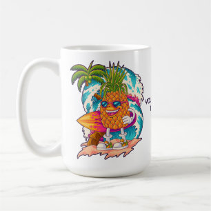 Ananas mit benutzerdefiniertem Text Kaffeetasse