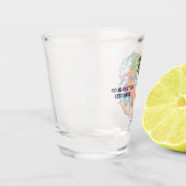 Ananas mit benutzerdefiniertem Text Schnapsglas (Links)