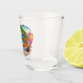 Ananas mit benutzerdefiniertem Text Schnapsglas (Rechts)