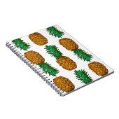 Ananas mit Blätter. Nahtloses Muster mit Tropen Notizblock (Rechte Seite)