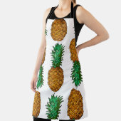 Ananas mit Blätter. Nahtloses Muster mit Tropen Schürze (InSitu)