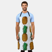 Ananas mit Blätter. Nahtloses Muster mit Tropen Schürze (Getragen)