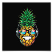 Ananas mit Brille Fotodruck (Vorne)