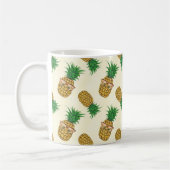 Ananas mit der Sonnenbrille handgemalt Kaffeetasse (Links)