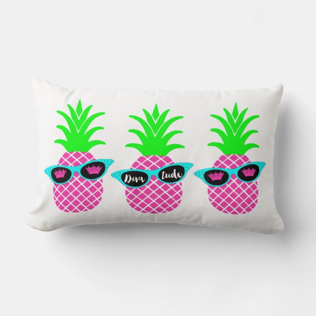 Ananas mit DIVAtude Lendenkissen (Vorderseite)