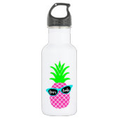 Ananas mit "DIVAtude" Trinkflasche (Vorderseite)