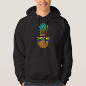 Ananas mit glatter Blüte Hoodie (Vorderseite)