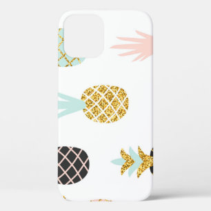 Ananas mit goldenem Glitzer, kreatives Muster. Case-Mate iPhone Hülle