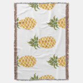 Ananas mit handgemalten Ananas, Aquarell. Decke (Vorderseite Vertikal)
