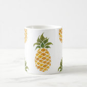 Ananas mit handgemalten Ananas, Aquarell. Kaffeetasse (Mittel)