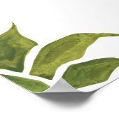 Ananas mit handgemalten Ananas, Aquarell. Poster (Ecke)