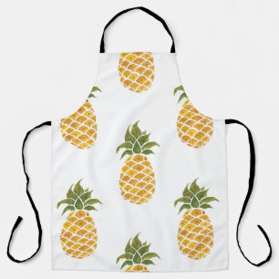 Ananas mit handgemalten Ananas, Aquarell. Schürze