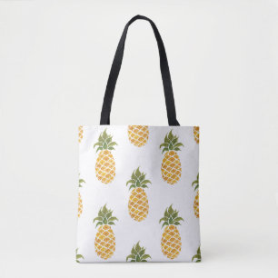 Ananas mit handgemalten Ananas, Aquarell. Tasche