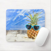 Ananas mit Herzsonne Mousepad (Mit Mouse)