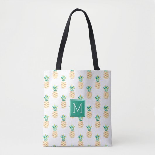 Ananas Mit Monogramm Tasche (Vorderseite)