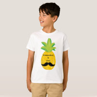 Ananas mit Mustache Homeschool ist Cool