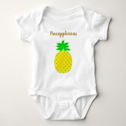 Ananas mit niedlichem Spaß Baby Strampler (Vorderseite)