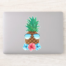 Ananas mit Sonnenbrille