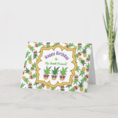 Ananas mit Sonnenbrille Geburtstag Karte (Vorderseite)