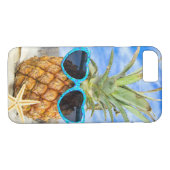 Ananas mit Sonnenbrille im Sand Case-Mate iPhone Hülle (Rückseite (Horizontal))