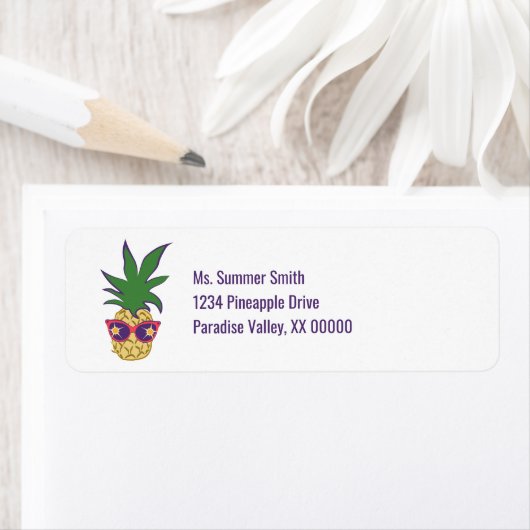 Ananas mit Sonnenbrille Personalisiert (Insitu)