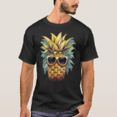 Ananas mit Sonnenbrille T-Shirt (Vorderseite)