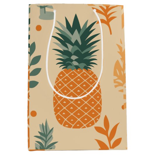 Ananas Mittlere Geschenktüte (Vorderseite)