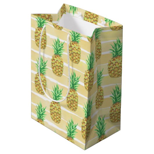 Ananas Mittlere Geschenktüte (Rückseite Schrägansicht)