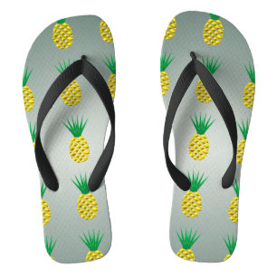 Ananas Moderner, stilisierter Trendy Vector Badesandalen