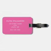 Ananas-Monogramm Gepäckanhänger (Rückseite horizontal)