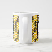 Ananas| Monogramm Jumbo-Tasse (Rückseite)
