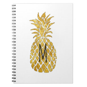 Ananas-Monogramm Notizblock