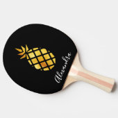 Ananas-Monogramm-Schrift Tischtennis Schläger (Seitenansicht)
