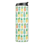 Ananas Monogramm | Thermal Tumbler Thermosbecher (Nach links gedreht)