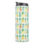 Ananas Monogramm | Thermal Tumbler Thermosbecher (Nach rechts gedreht)