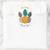 Ananas Motif Aloha Round Stickers (Tasche)