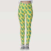 Ananas-Muster 2 Leggings (Vorderseite)