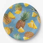 Ananas Muster 2 Pappteller (Vorderseite)