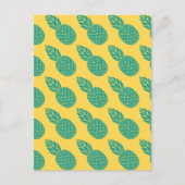 Ananas Muster 2 Postkarte (Vorderseite)