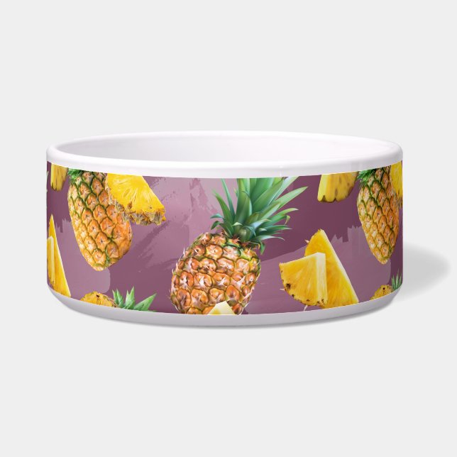 Ananas Muster 3 Napf (Vorderseite)