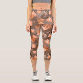 Ananas Muster 4 Capri Leggings (Vorderseite)