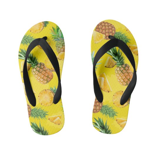 Ananas-Muster 7 Kinderbadesandalen (Fußbett)