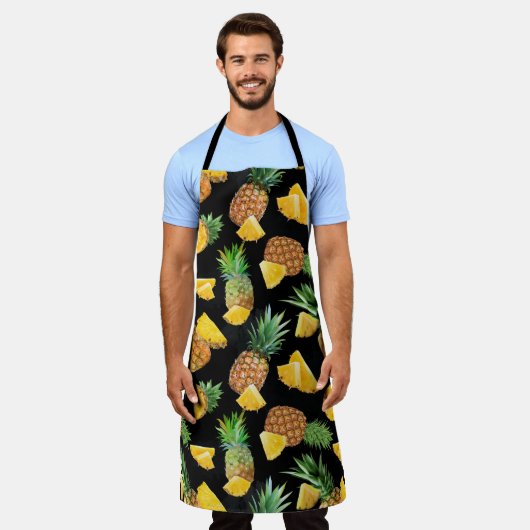 Ananas-Muster 8 Schürze (Getragen)