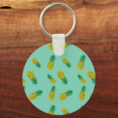 Ananas Muster auf Schlüsselanhänger (Vorderseite)