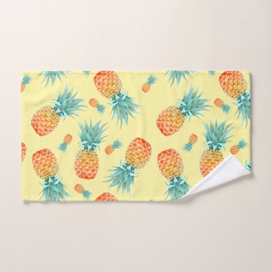 Ananas-Muster Badhandtuch Set (Handtuch)