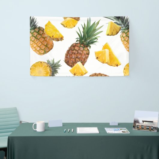 Ananas-Muster Banner (Messeveranstaltung)