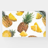 Ananas-Muster Banner (Horizontal)