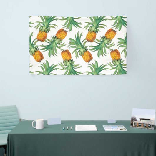 Ananas-Muster Banner (Messeveranstaltung)