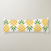 Ananas-Muster | bearbeitbare Hintergrundfarbe Seitenschläferkissen (Vorderseite)
