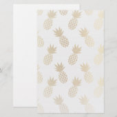 Ananas-Muster Briefpapier (Vorne/Hinten)